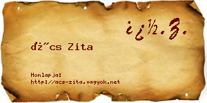 Ács Zita névjegykártya